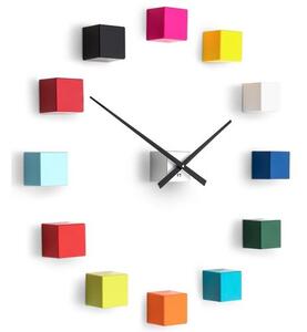 Future Time FT3000MC Cubic multicolor Designowe zegar samoprzylepny, śr. 50 cm