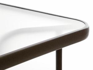 Stół ogrodowy szklany na taras 110x60x72 cm