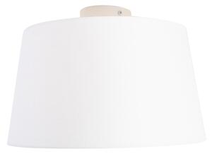Plafon / Lampy sufitowe biały klosz biały 35cm - Combi Oswietlenie wewnetrzne