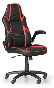 Krzesło biurowe GAME, czarny / czerwone