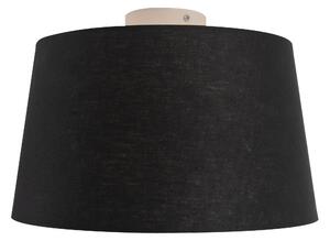 Plafon / Lampy sufitowe biały klosz czarny 35cm - Combi Oswietlenie wewnetrzne