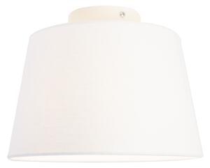 Plafon / Lampy sufitowe biały klosz biały 25cm - Combi Oswietlenie wewnetrzne