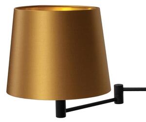 Złota lampa ścienna MOVE 21066105 stylowy kinkiet materiałowy - złoty