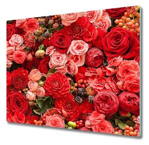 Deska do krojenia Czerwone kwiaty