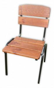 Ogrodowe krzesło drewniane do układania w stos WEEKEND FSC