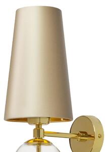 Ścienna lampa abażurowa COCO 21071107 dekoracyjny kinkiet szampański - szampański