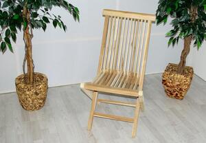 Składane krzesła DIVERO z drewna tekowego 2 szt