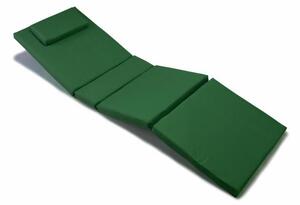 Poduszka na leżak ogrodowy ciemnozielona