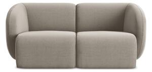 Jasnobrązowa aksamitna sofa 174 cm Lani – Makamii