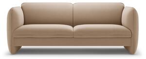 Brązowa aksamitna sofa 204 cm Georgia – Micadoni