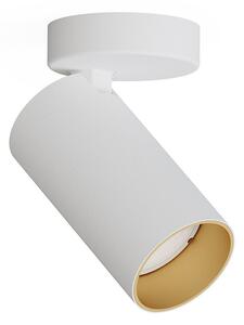 Lampa sufitowa regulowana Mono 7771 1-punktowa do garderoby biała - złoty || biały