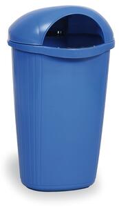 Zewnętrzny kosz na śmieci na słupek DINOVA, 50 l, niebieski