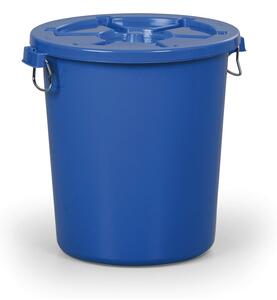 Pojemnik na odpady z wiekiem 65 l, niebieski