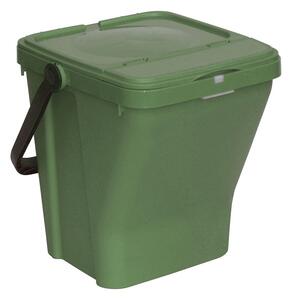 Plastikowy kosz na śmieci do segregacji ECOTOP II, zielony