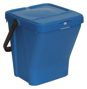 Plastikowy kosz na śmieci do segregacji ECOTOP II, niebieski