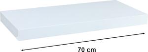 Półka ścienna STILISTA VOLATO - biały matowy 70 cm