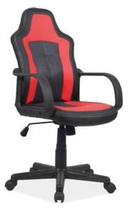 Fotel biurowy CRUZ czarny/czerwony SIGNAL