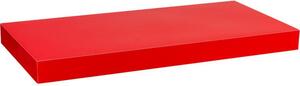 Półka ścienna STILISTA Volato czerwona z połyskiem,110 cm