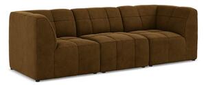 Musztardowa aksamitna sofa 255 cm Aloha – Makamii