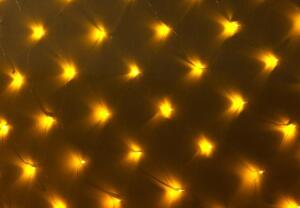 Świąteczne LED świetlna sieć - 3 x 3 m, 128 diod,ciepła biel