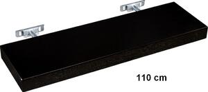 STILISTA półka ścienna Saliento długość 110 cm kolor czarny