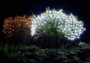 Świąteczna LED świetlna sieć - 2 x 2 m, 160 LED, zimna biel