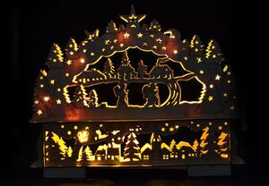 Świąteczna dekoracja – Bożonarodzeniowa sceneria – 10 LED diody