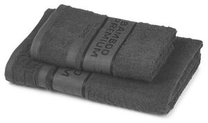 Zestaw Bamboo Premium ręczników czarny, 70 x 140 cm, 50 x 100 cm