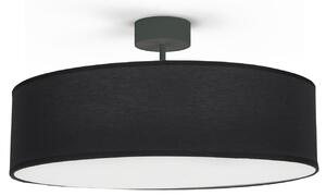 Abażurowy plafon minimalistyczny Violet 7961 okrągły czarny hol - czarny
