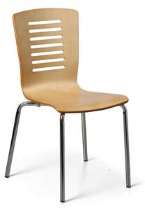 Krzesło do jadalni drewniane LINES 3+1 GRATIS, orzech