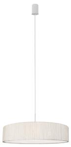 Biała lampa wisząca Turda 8945 abażurowy zwis pokojowy nowoczesny - szary