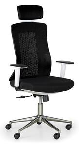 Krzesło biurowe EDEN, czarno/białe