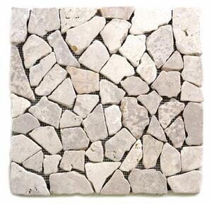 Mozaika marmurowa Garth- biała okładzina 1 m2