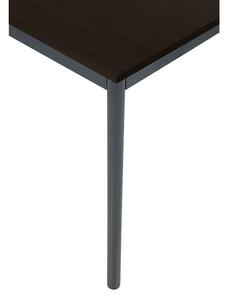 Stół do jadalni 800 x 800 mm, blat wenge, nogi ciemnoszare