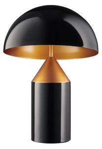 Biurkowa lampka do sypialni BELFUGO czarna lampa stojąca grzybek
