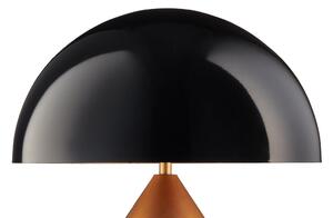 Biurkowa lampka do sypialni BELFUGO czarna lampa stojąca grzybek