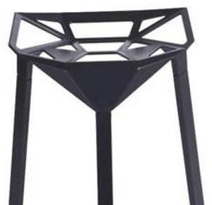 Designerskie krzesło barowe TRIANGLE czarny hoker do jadalni