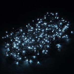 Świąteczne oświetlenie 10m ,100 LED, zimne białe, kabel ziel