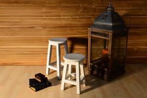 Krzesło retro - wygląd VINTAGE DIVERO - wys. 40 cm