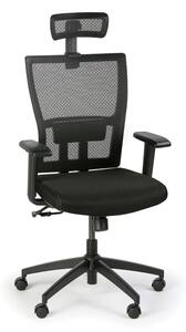 Krzesło biurowe AM, czarne