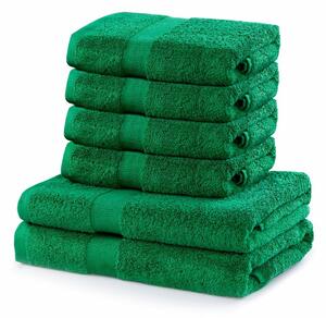 DecoKing Zestaw ręczników Marina zielony, 4 szt. 50 x 100 cm, 2 szt. 70 x 140 cm