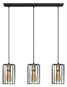 Lampa wisząca potrójna FARGO W-L 1401/3 BK+AB