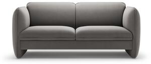 Ciemnoszara aksamitna sofa 168 cm Georgia – Micadoni