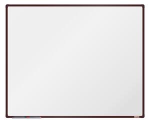 Biała magnetyczna tablica do pisania boardOK 1500 x 1200 mm, brązowa rama