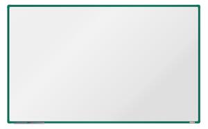 Biała magnetyczna tablica do pisania boardOK 2000 x 1200 mm, zielona rama