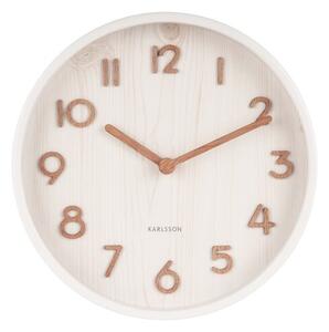 Karlsson 5808WH Stylowy zegar ścienny śr. 22 cm