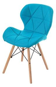 Rimo krzesło tapicerowane turkusowe - tkanina