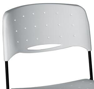Krzesło plastikowe SQUARE, białe