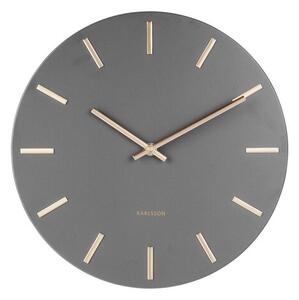 Karlsson 5821GY Stylowy zegar ścienny śr. 30 cm