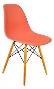 Krzesło MILANO ciemna brzoskwinia nogi bukowe skandynawskie inspirowane